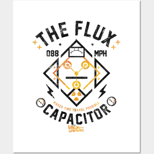 The Flux 088 MPH makes time travel possible Capacitor Posters and Art